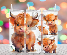 Load image into Gallery viewer, Baby Highland Cow Tumbler