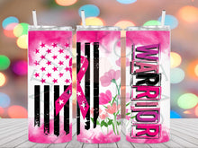 Load image into Gallery viewer, Breast Cancer Warrior Tumbler