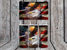 Load image into Gallery viewer, Sunset Eagle Flag Tumbler