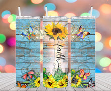 Load image into Gallery viewer, Faith Flower Tumbler
