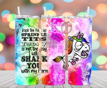Load image into Gallery viewer, Shank you Unicorn Tumbler