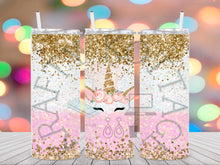 Load image into Gallery viewer, Sparkly Unicorn Tumbler