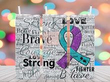 Load image into Gallery viewer, Suicide Awareness Ribbon Tumbler