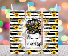 Load image into Gallery viewer, Sunflower Mom Life Tumbler
