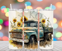 Load image into Gallery viewer, Sunflower Truck Tumbler