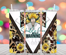 Load image into Gallery viewer, Sunflower Warning Tumbler