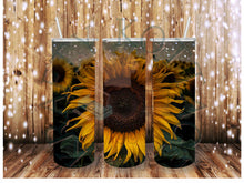 Load image into Gallery viewer, Glitter Sunflower Tumbler