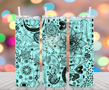 Load image into Gallery viewer, Teal Boho Tumbler