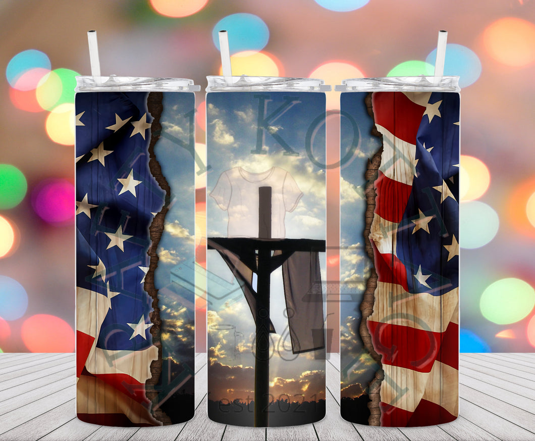 Cross Flag Tumbler