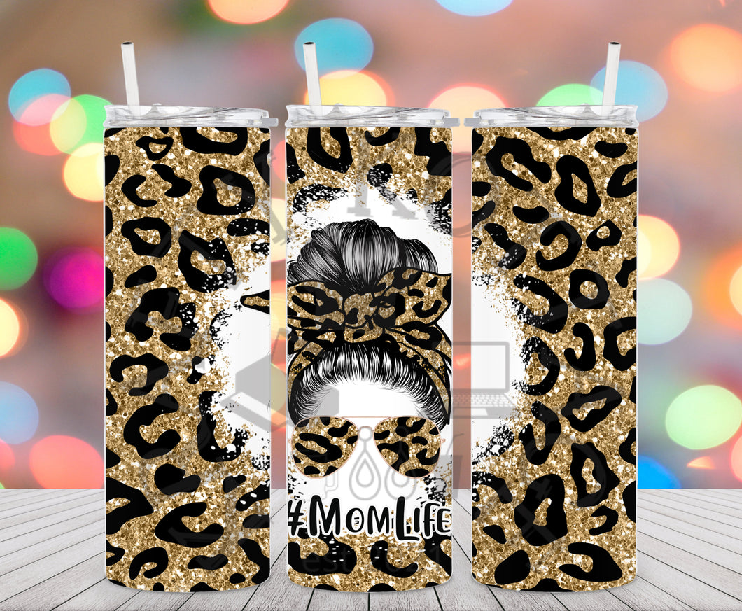 Leopard Mom Life Tumbler