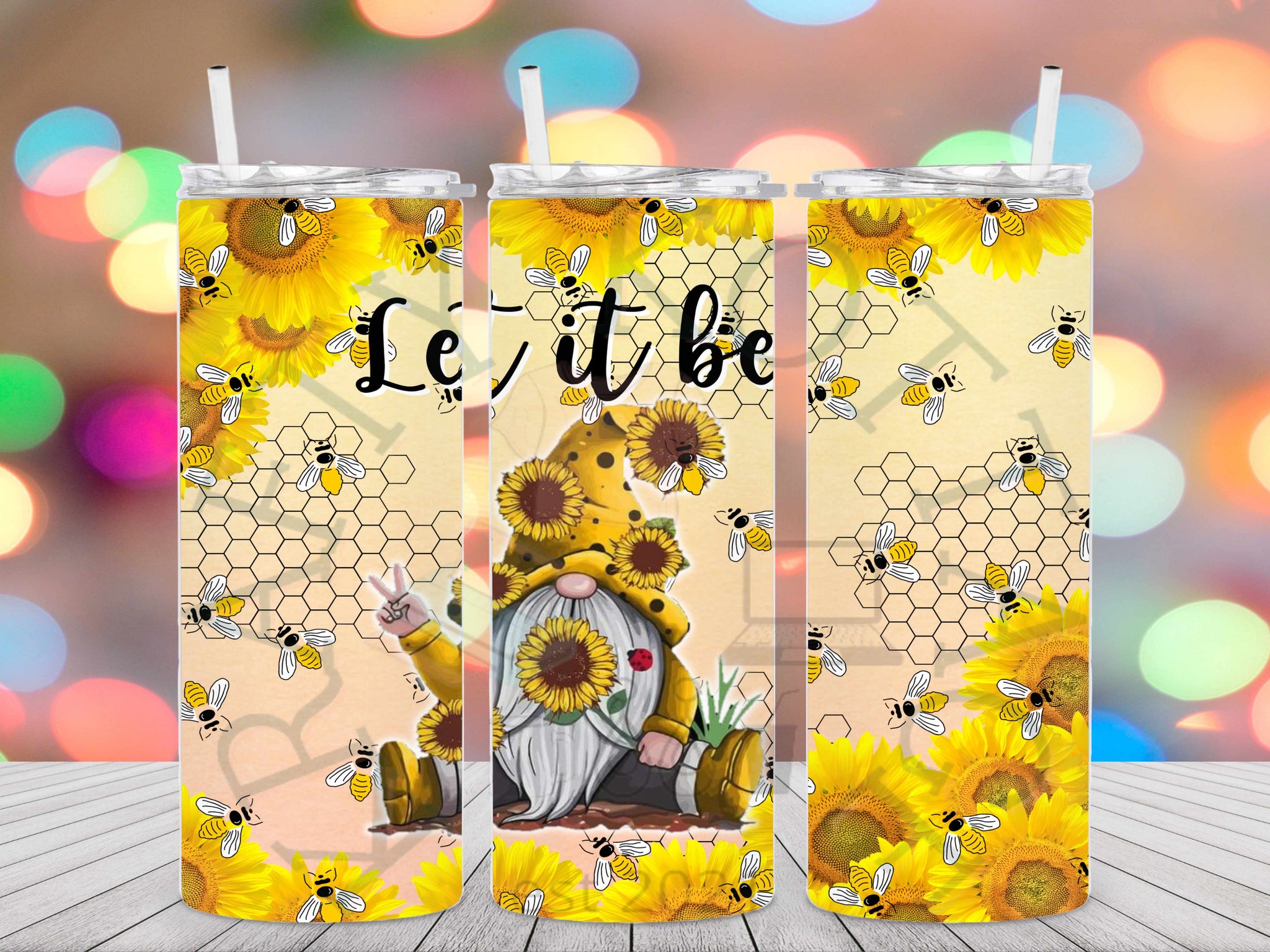 Let It Bee Gnome Tumbler